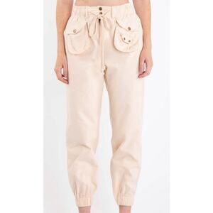 Blue velvet Berlin NWT Small Cargo jogger Beige Khaki 100% Cotton